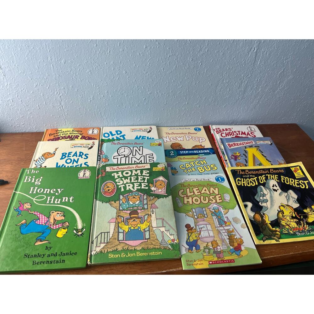 VTG Berenstain Bears Books Lot of 12 Early Readers Hardback and Paperback